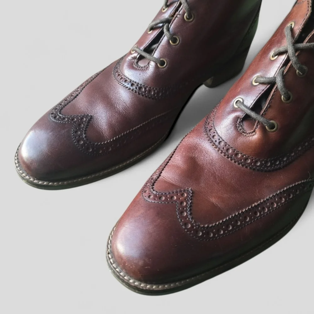 Cole Haan Liam Chukka Il Men's Wingtip Leather Ankle Boots Brogue Lace